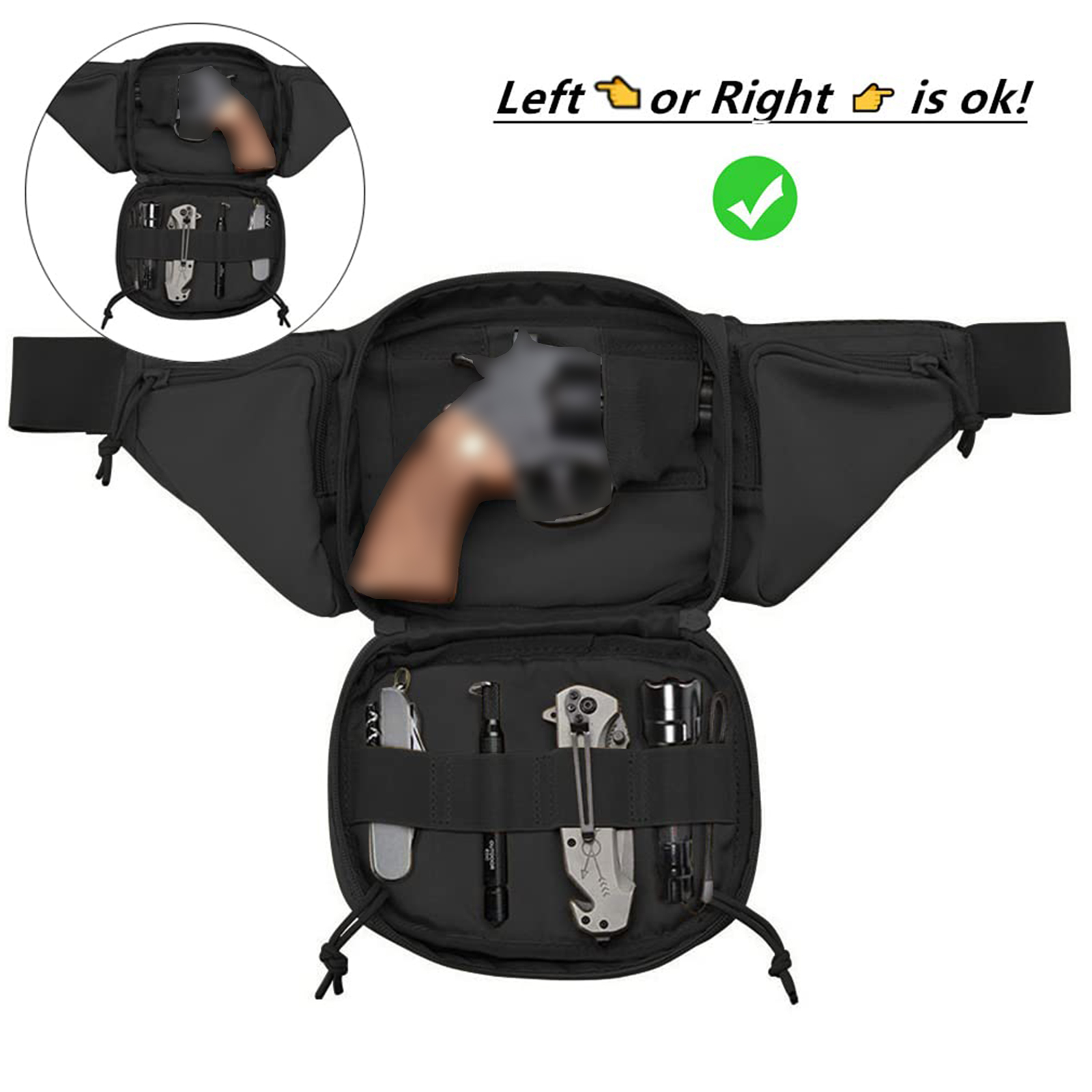 Sac banane tactique étanche po - Edc Carry Gun avis et prix