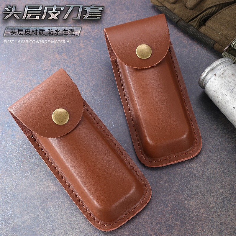 Étui à couteau en cuir véritab - Edc Carry Belt Leather avis et prix